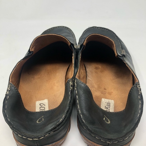 OluKai Men’s Moloa Black Slip On Loafers - Picture 6 of 10